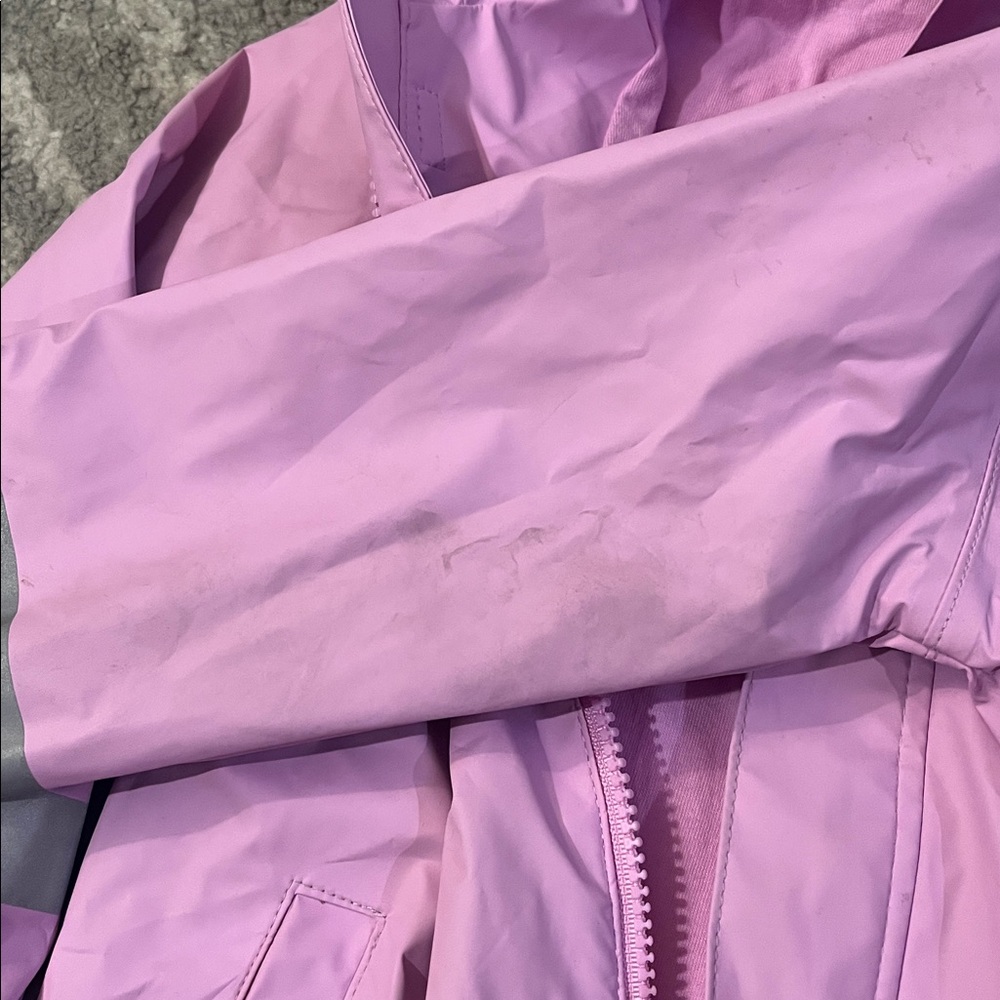 Cat & Jack Light Purple Raincoat with Gray Accents - Picture 5 of 5